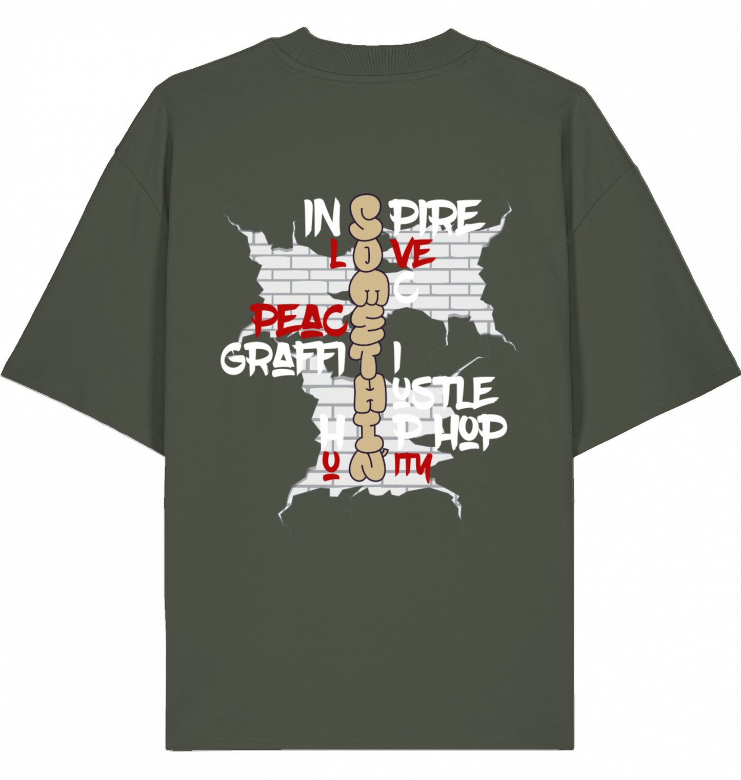 Brickwall Gold Oversized T-Shirt