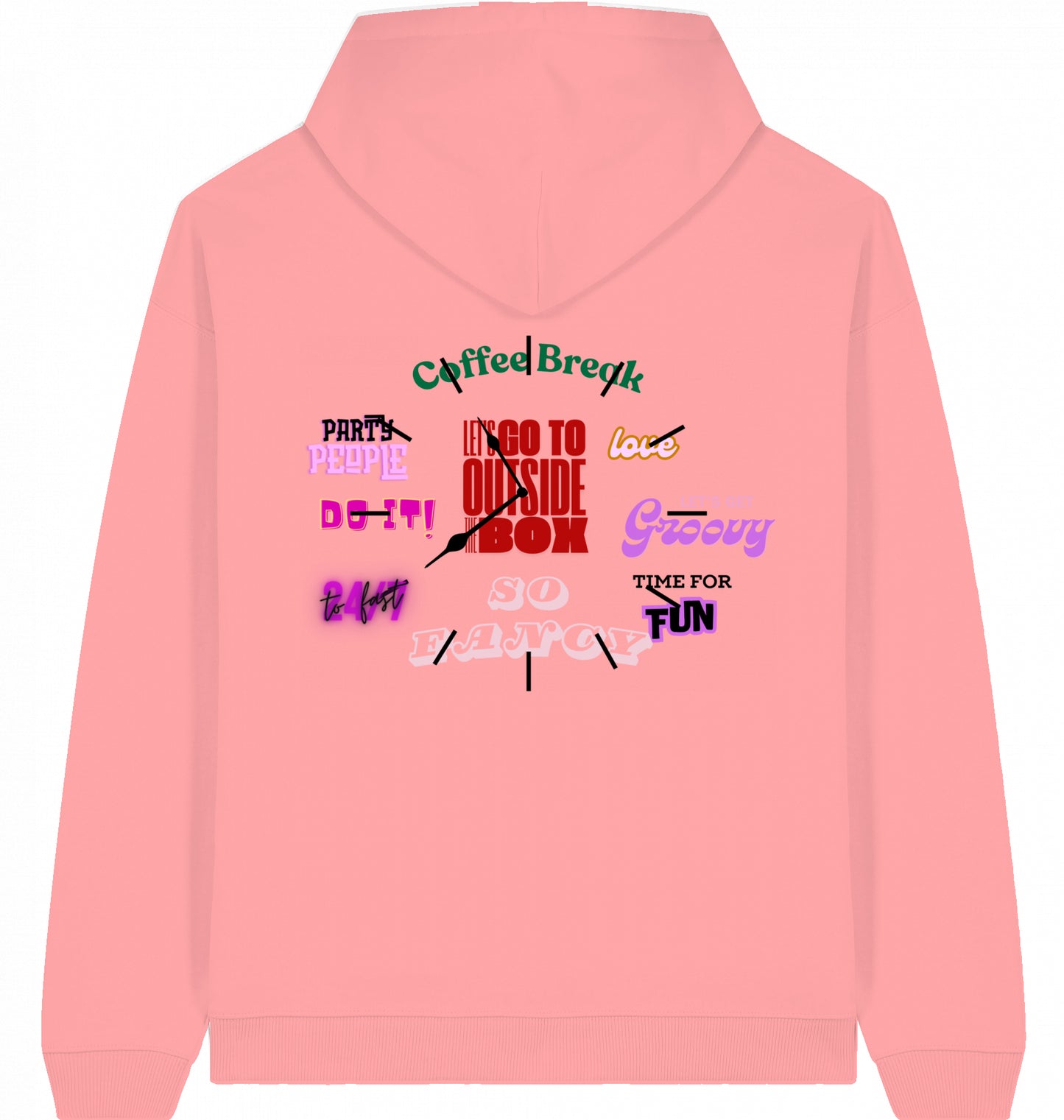 90s Clock Magazin Oversized Hoodie