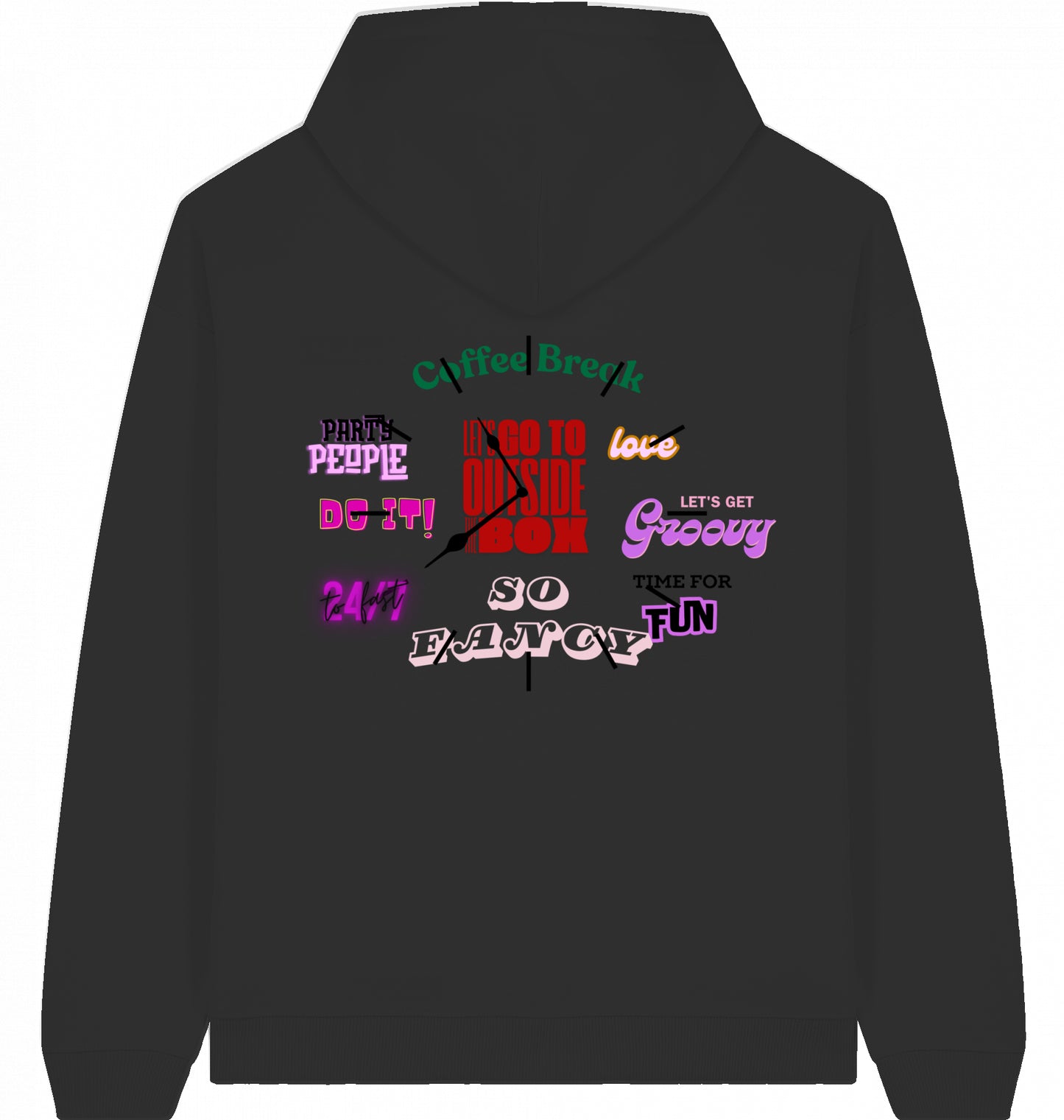 90s Clock Magazin Oversized Hoodie
