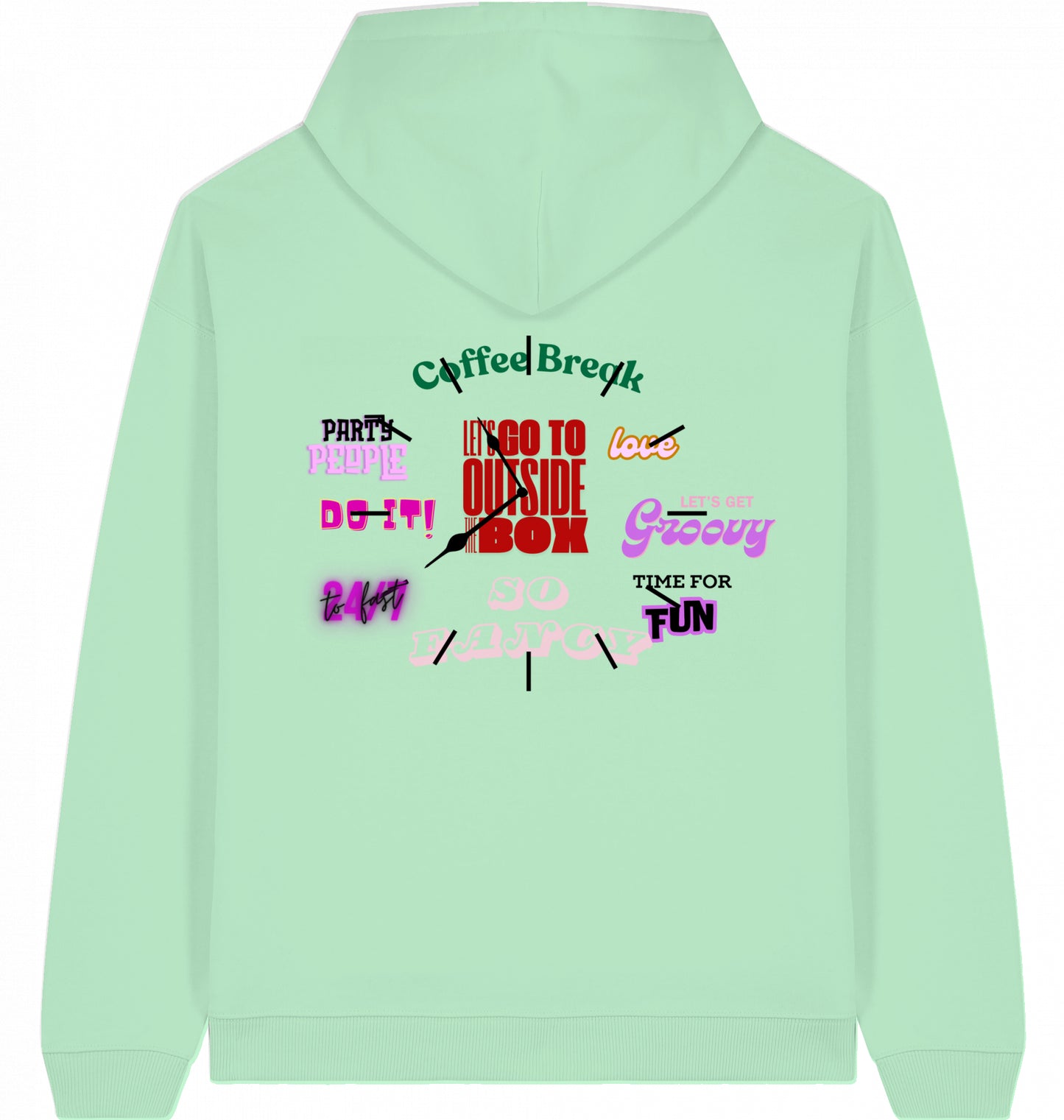 90s Clock Magazin Oversized Hoodie