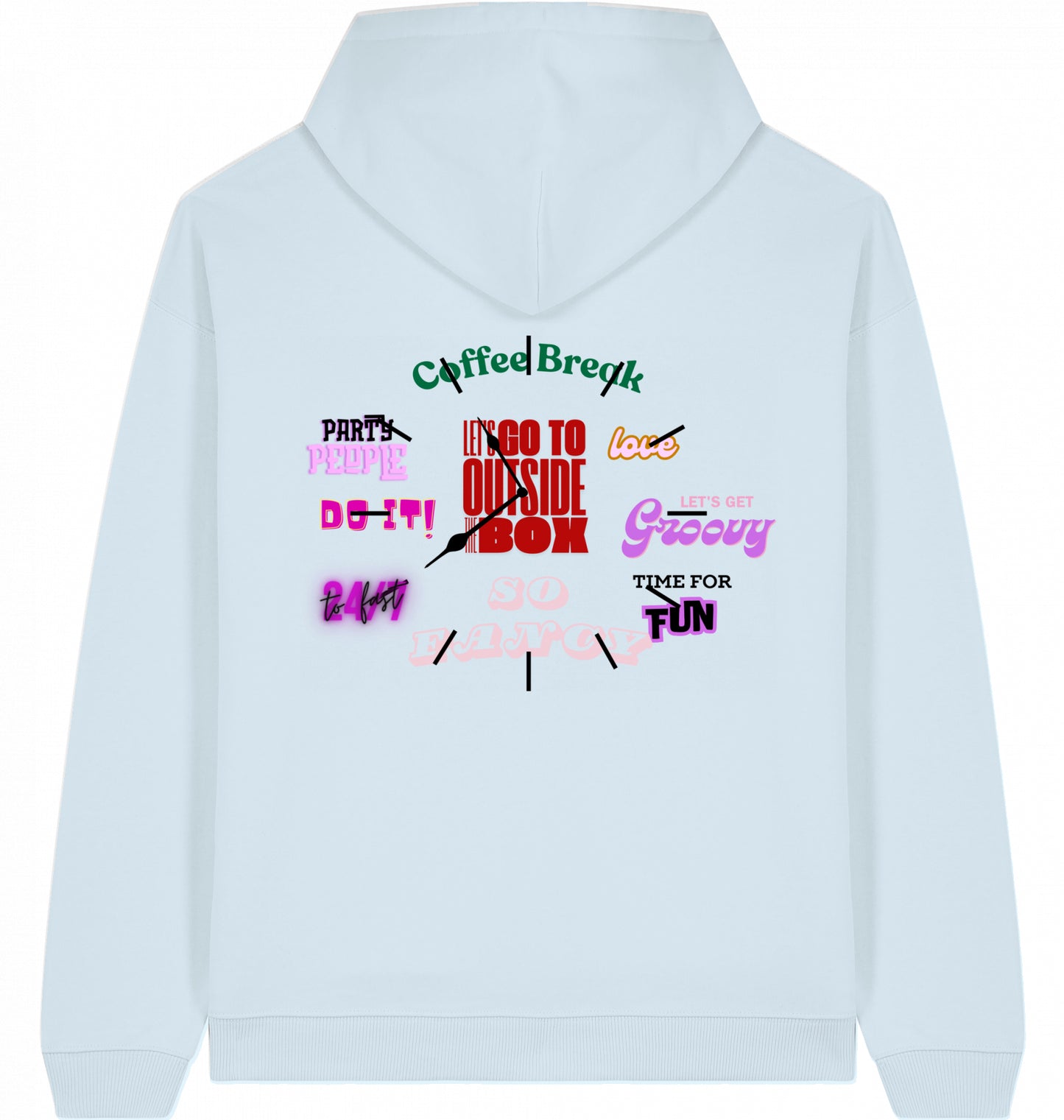 90s Clock Magazin Oversized Hoodie