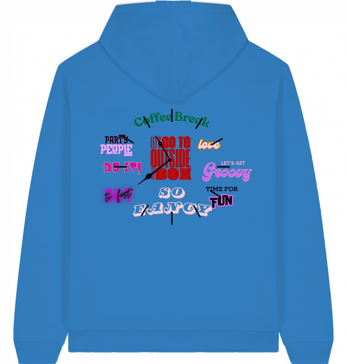 90s Clock Magazin Oversized Hoodie