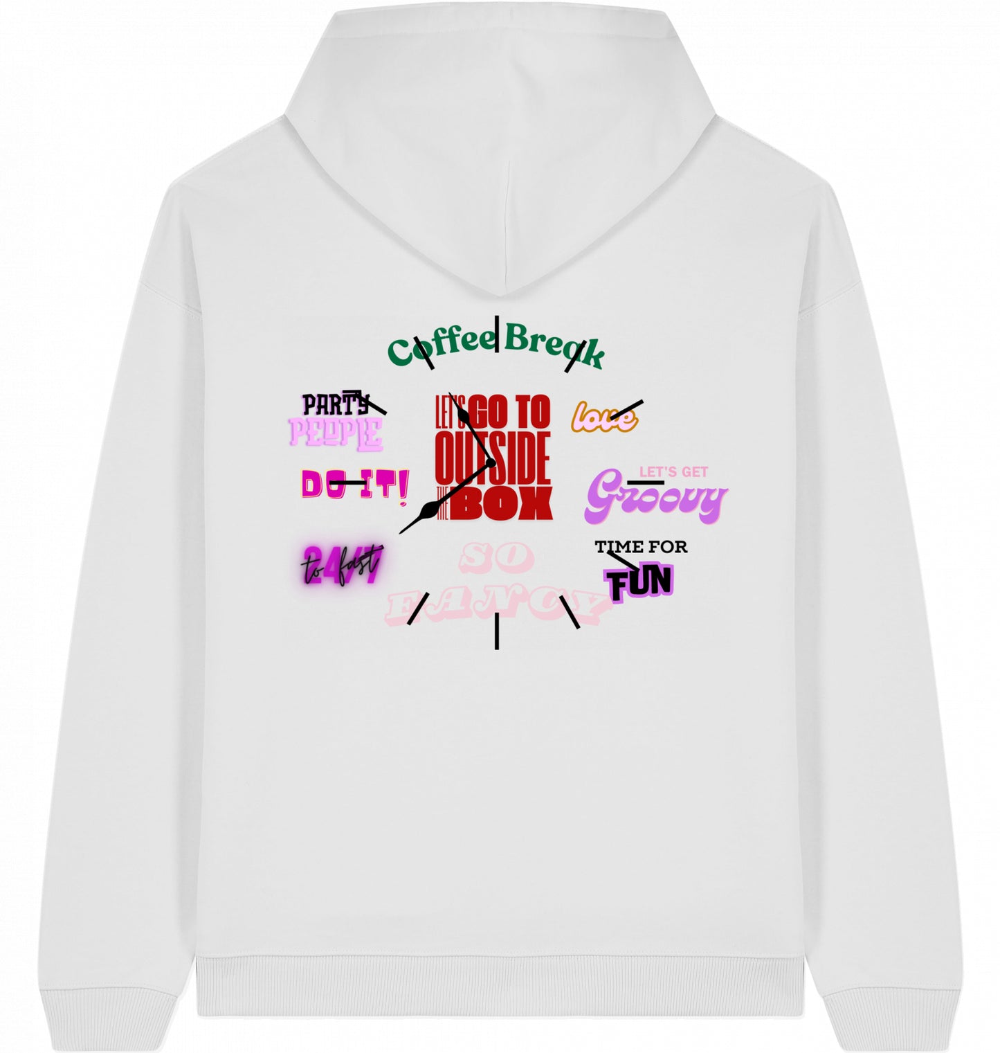 90s Clock Magazin Oversized Hoodie