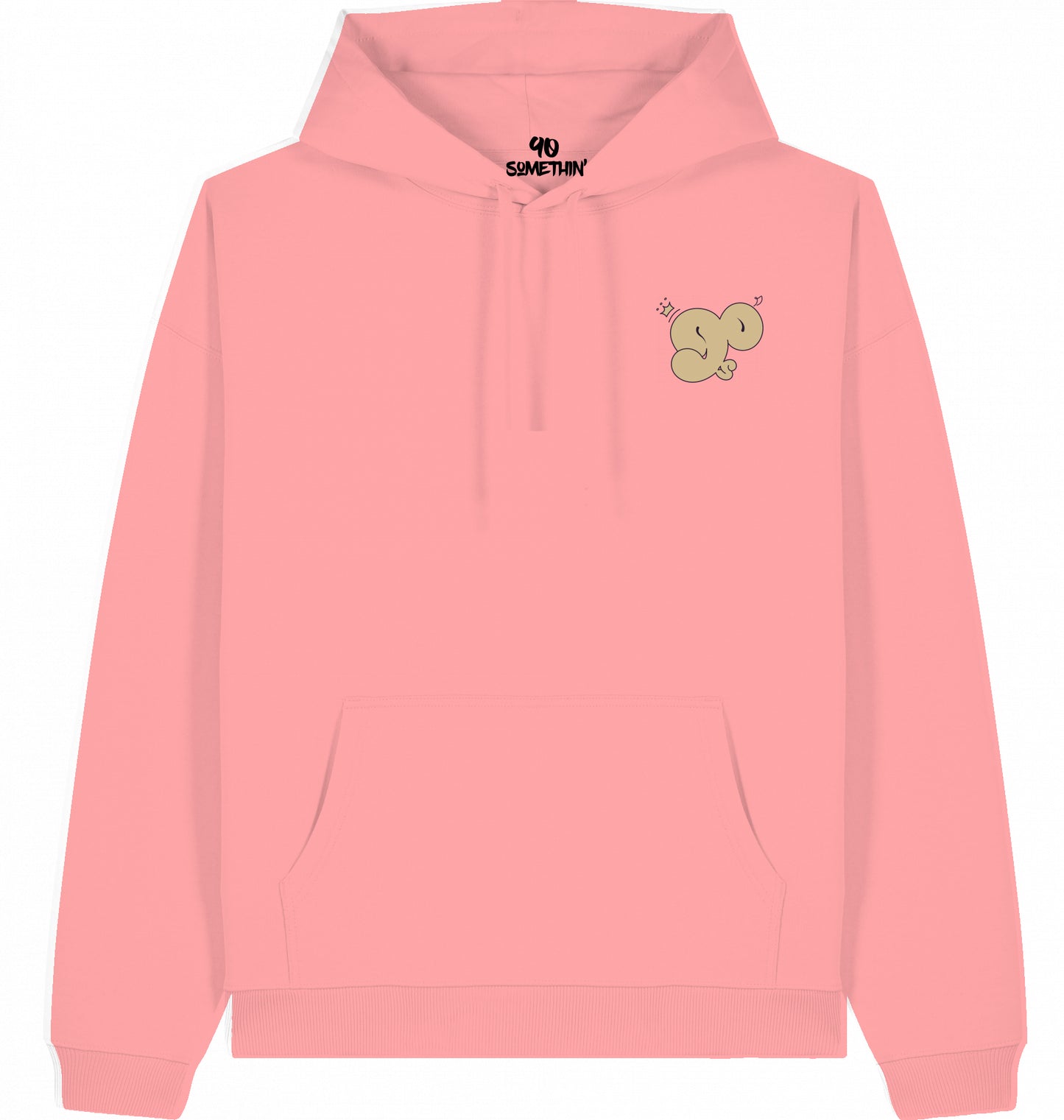 Brickwall Gold Oversized Hoodie