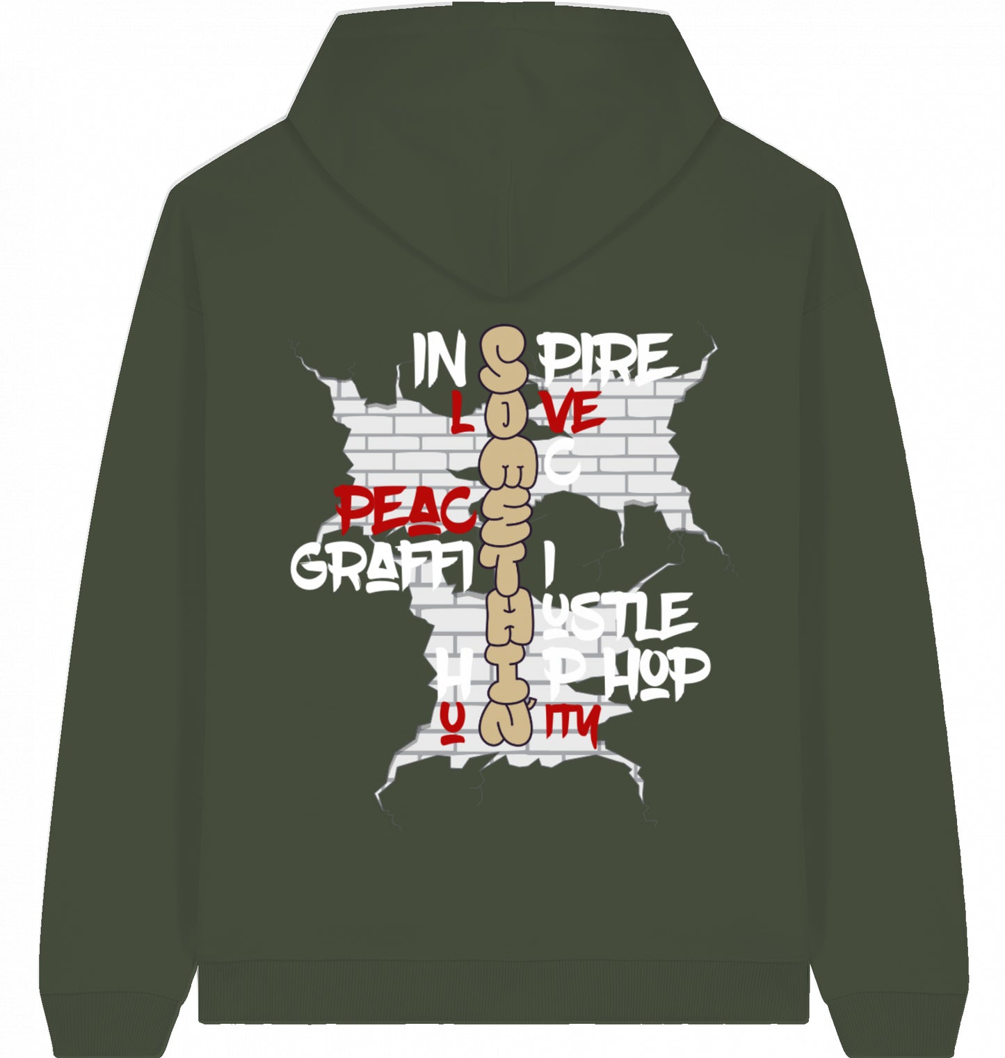 Brickwall Gold Oversized Hoodie