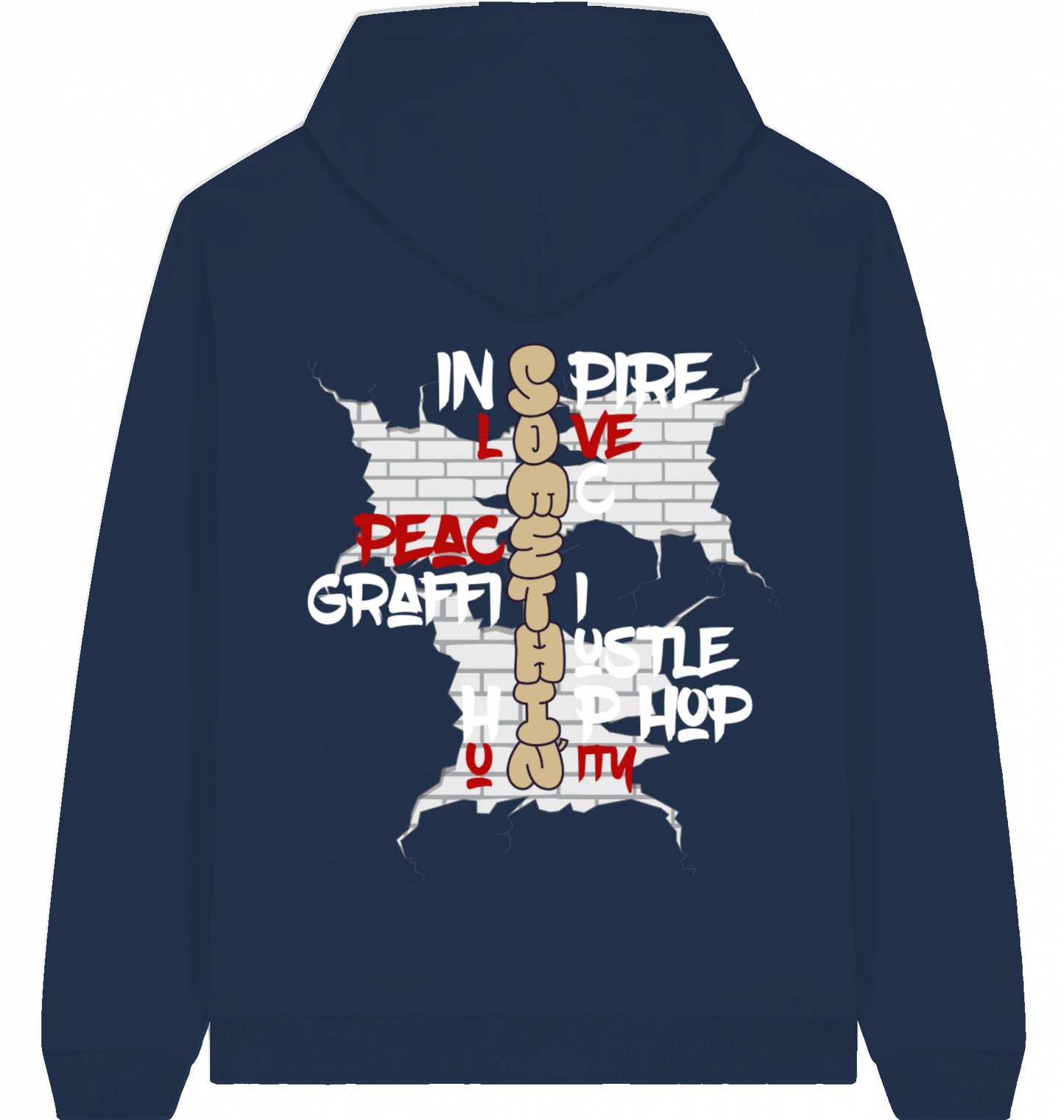 Brickwall Gold Oversized Hoodie