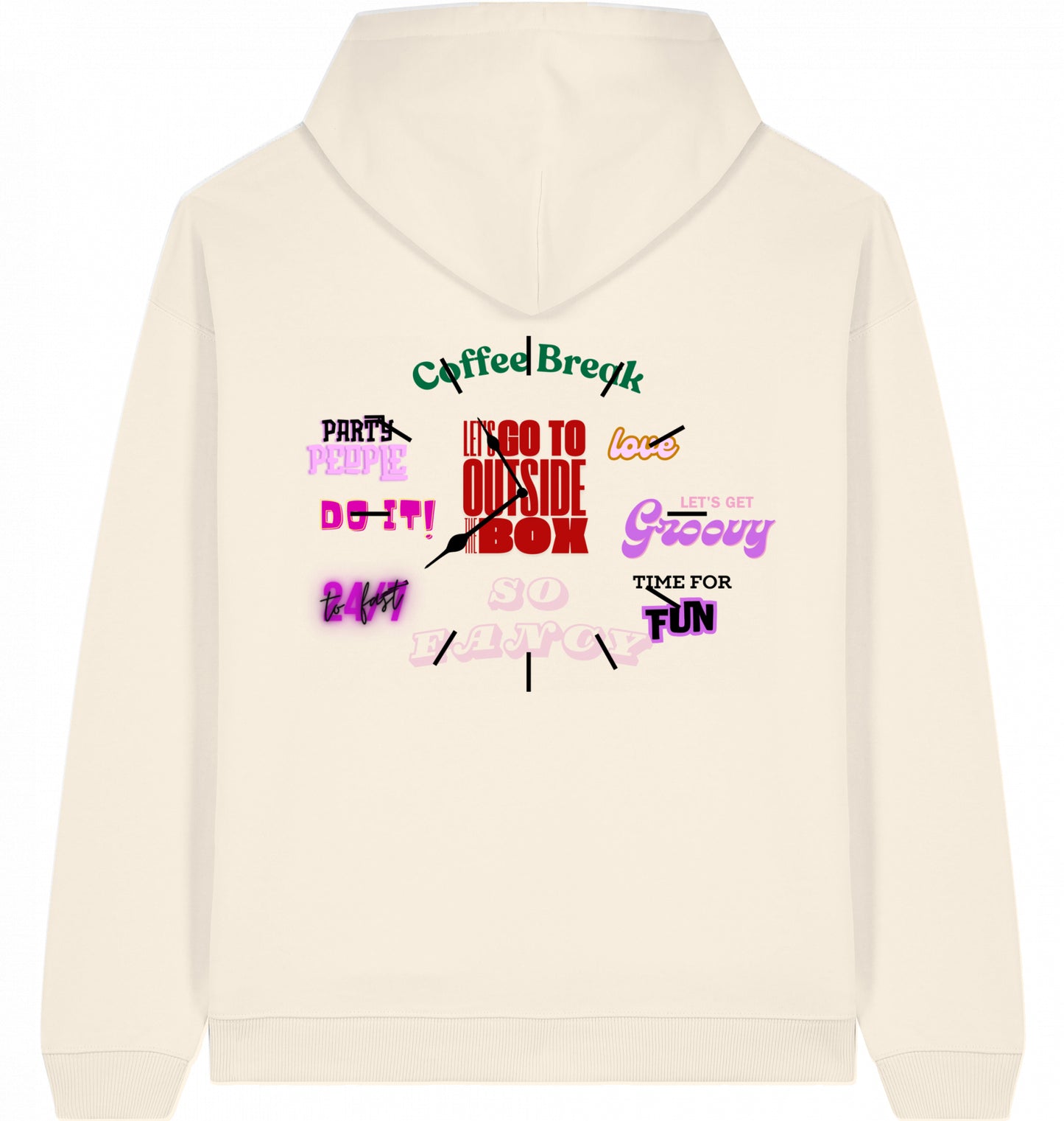 90s Clock Magazin Oversized Hoodie
