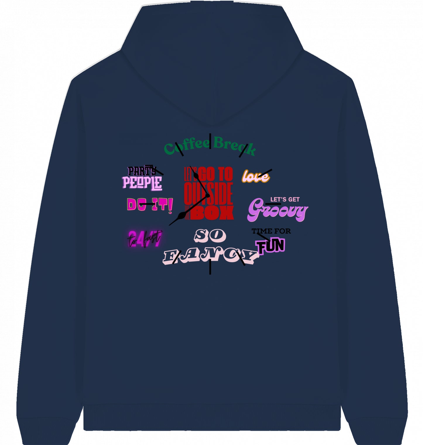90s Clock Magazin Oversized Hoodie