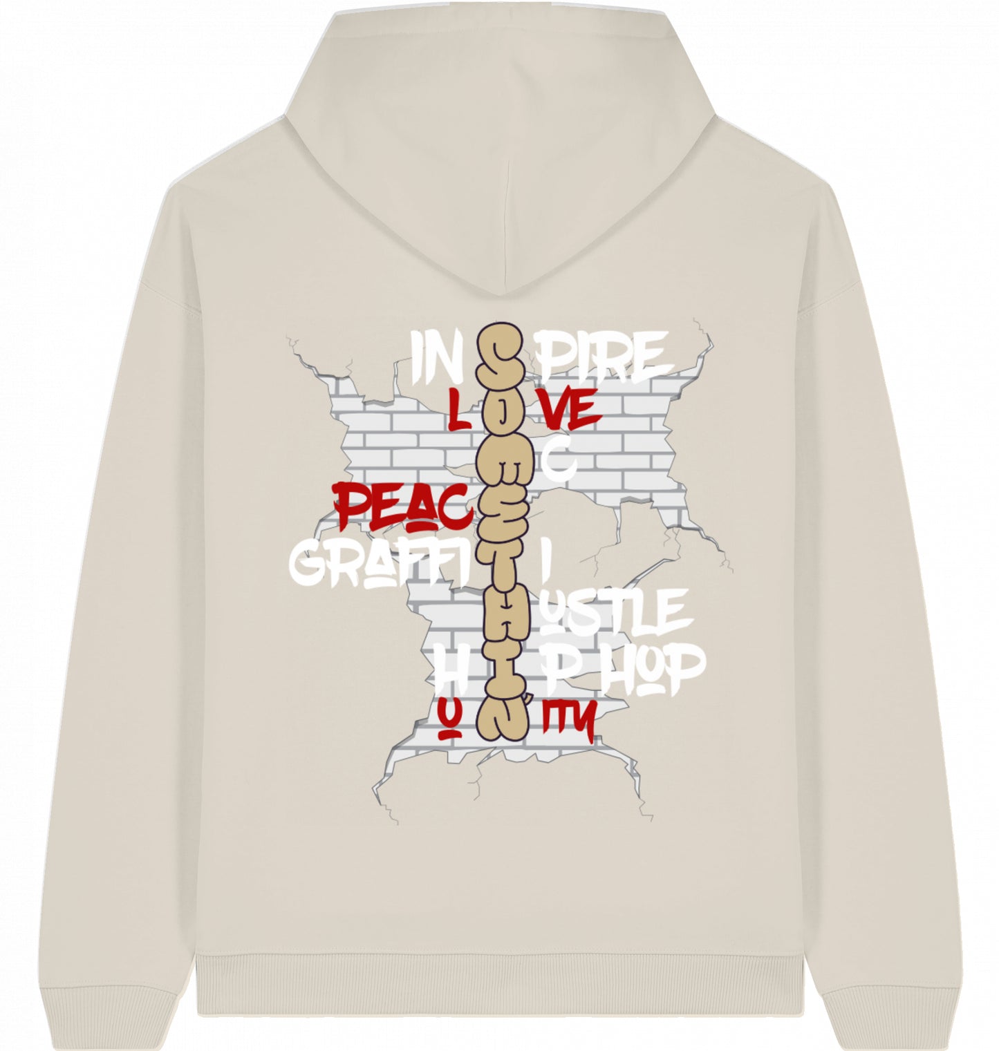 Brickwall Gold Oversized Hoodie