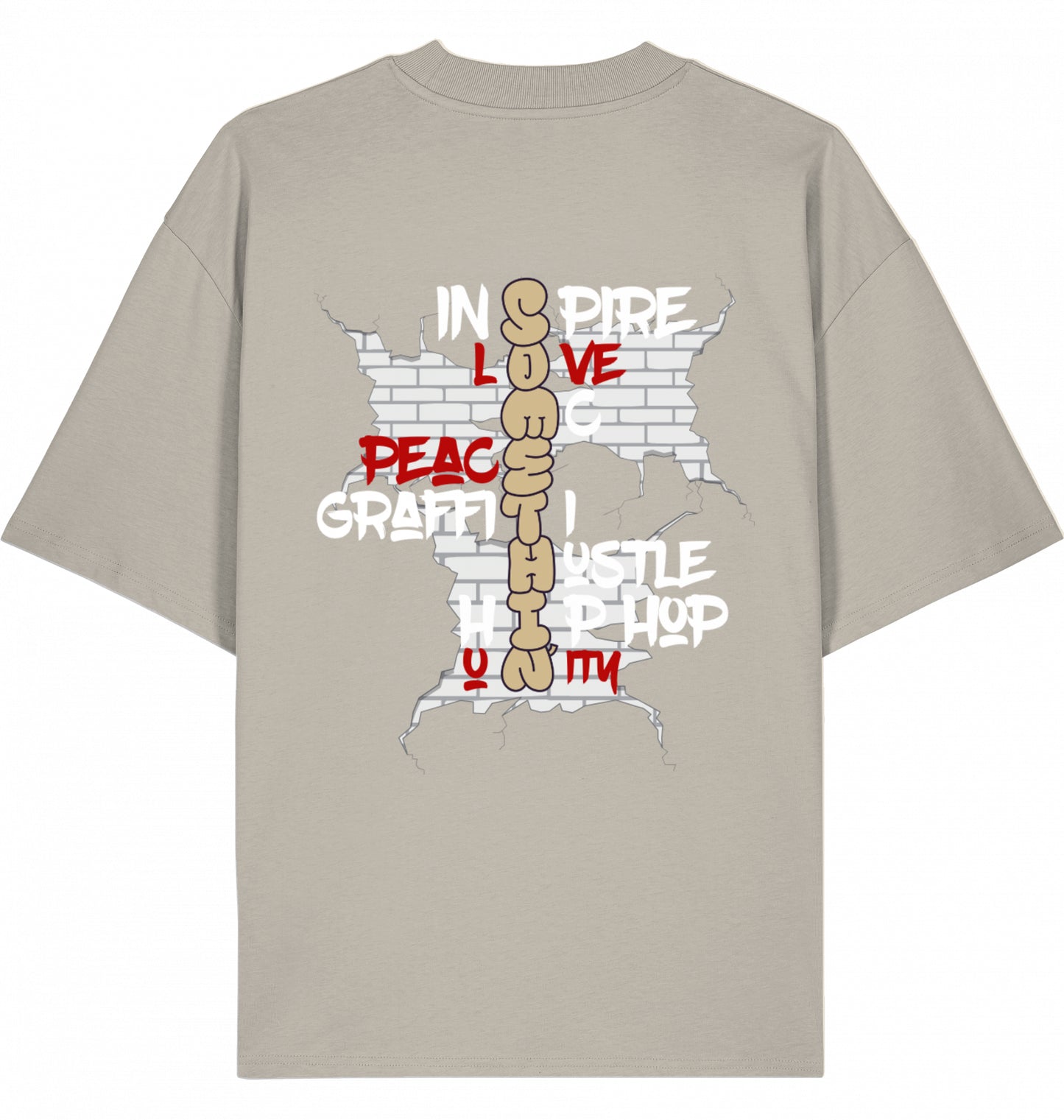 Brickwall Gold Oversized T-Shirt