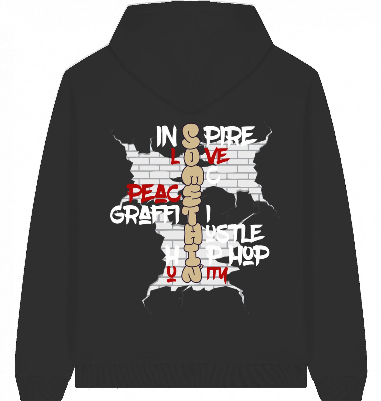 Brickwall Gold Oversized Hoodie