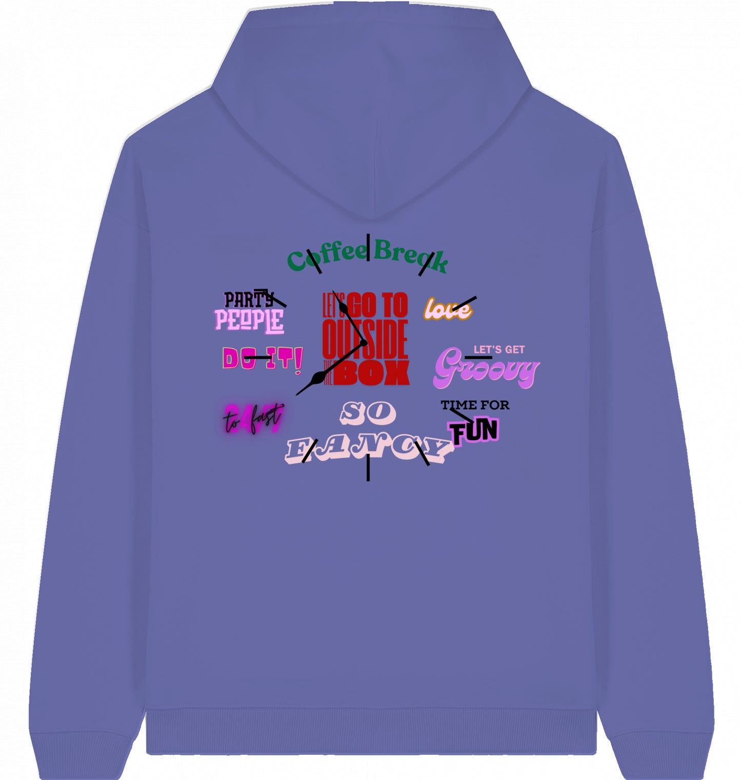 90s Clock Magazin Oversized Hoodie