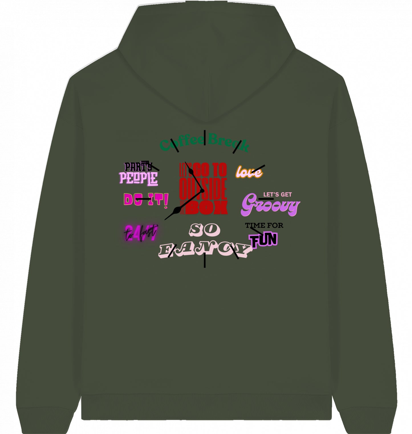 90s Clock Magazin Oversized Hoodie