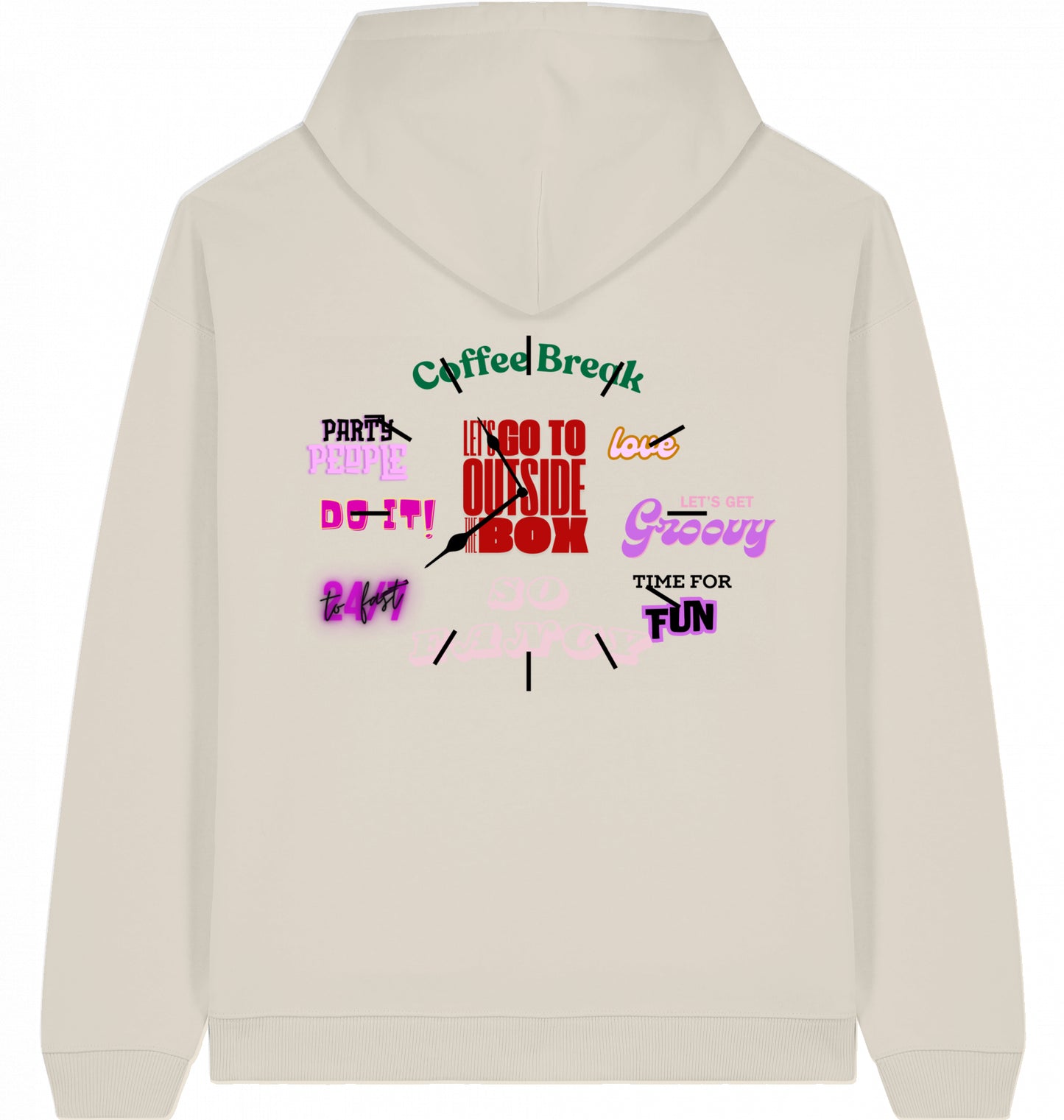 90s Clock Magazin Oversized Hoodie