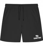 Streetwear Hip Hop Smoke & Shadow Jogging Shorts black front