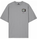 Streetwear Hip-Hop T-Shirt 90s Somethin' TV grey Front