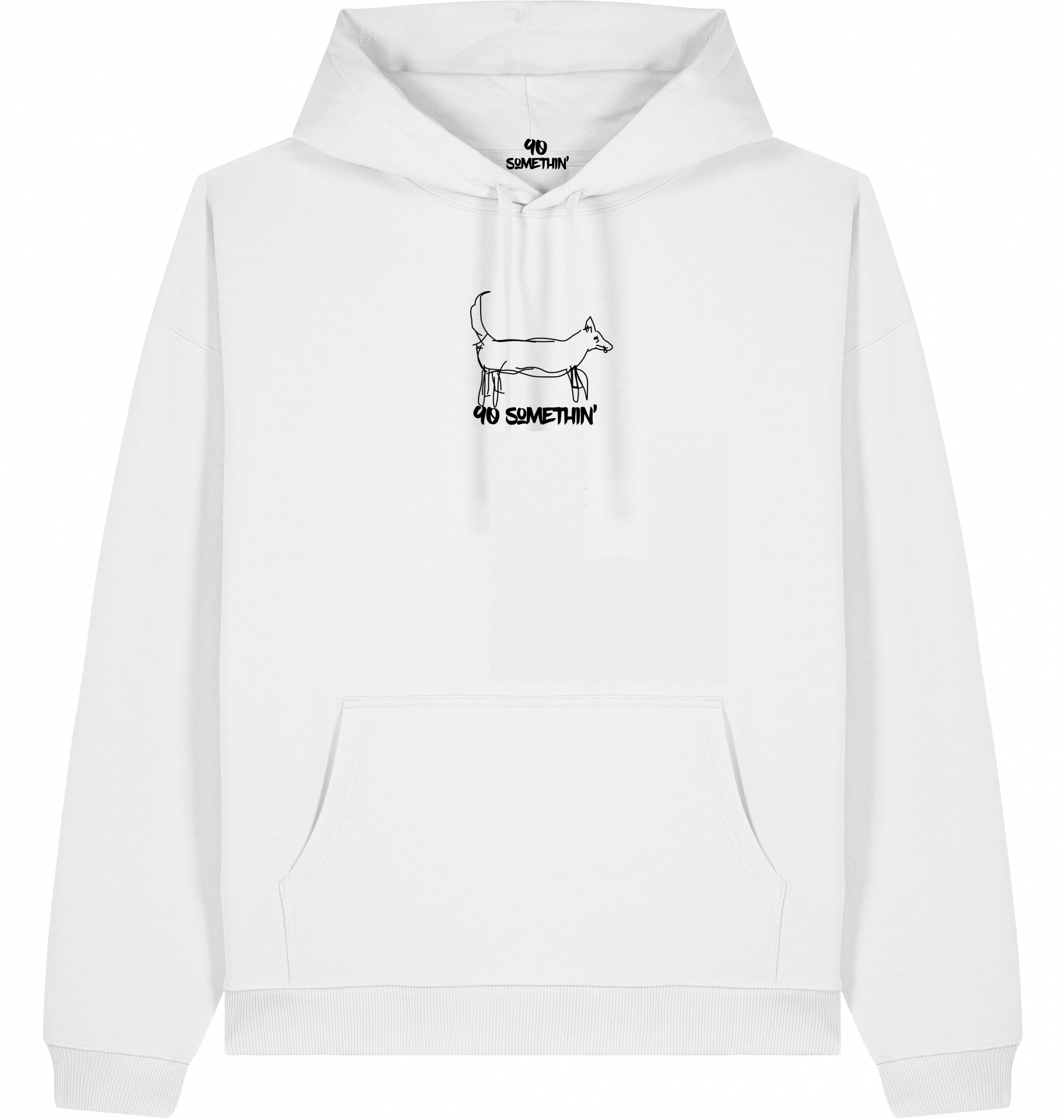 Hip-Hop Hoodie 90 Somethin Elsa White Front