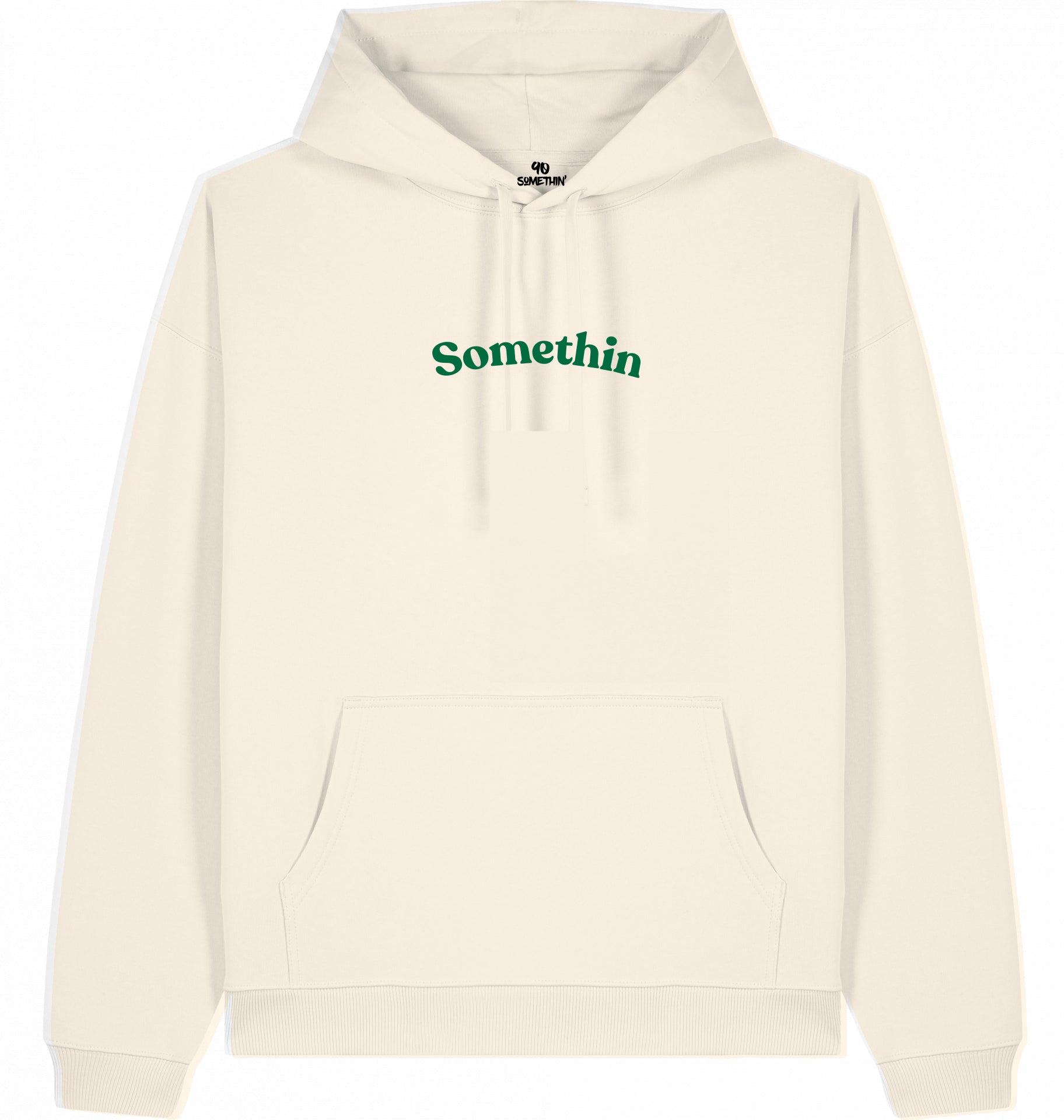  Streetwear Hip-Hop Hoodie 90s Future vibes Cream Front