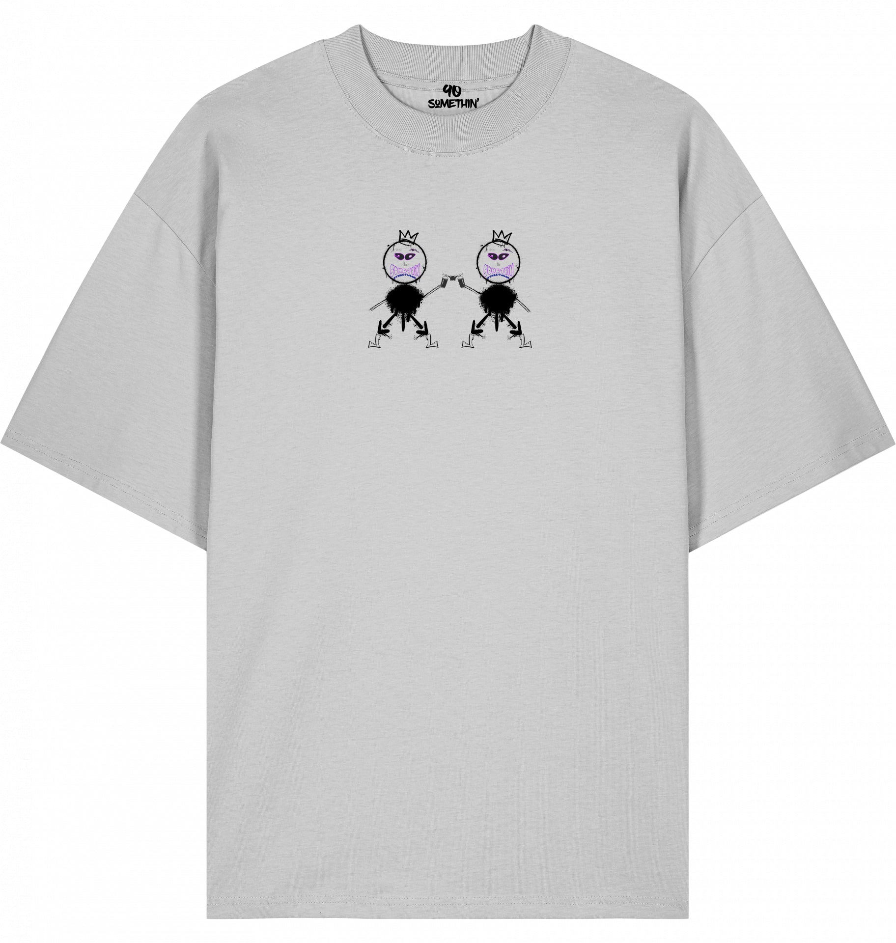 Hip-Hop T-Shirt 90 Somethin Crazzy 90 Man Front