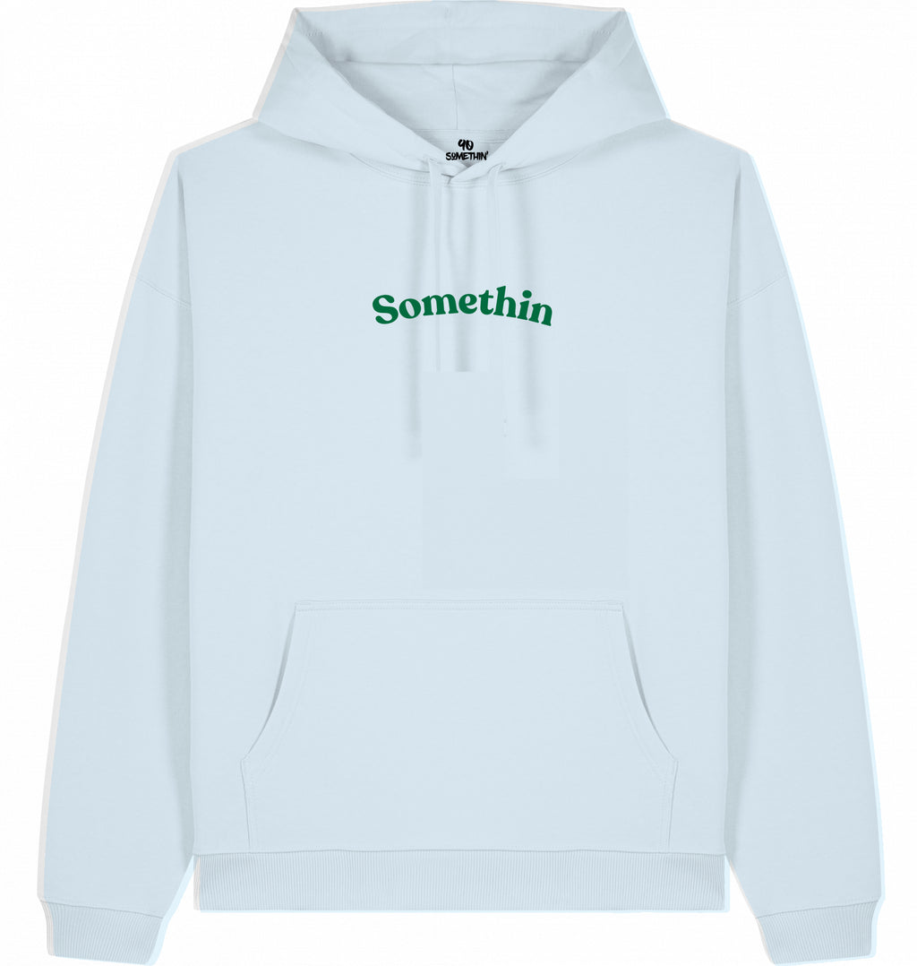  Streetwear Hip-Hop Hoodie 90s Future vibes ice Blue Front