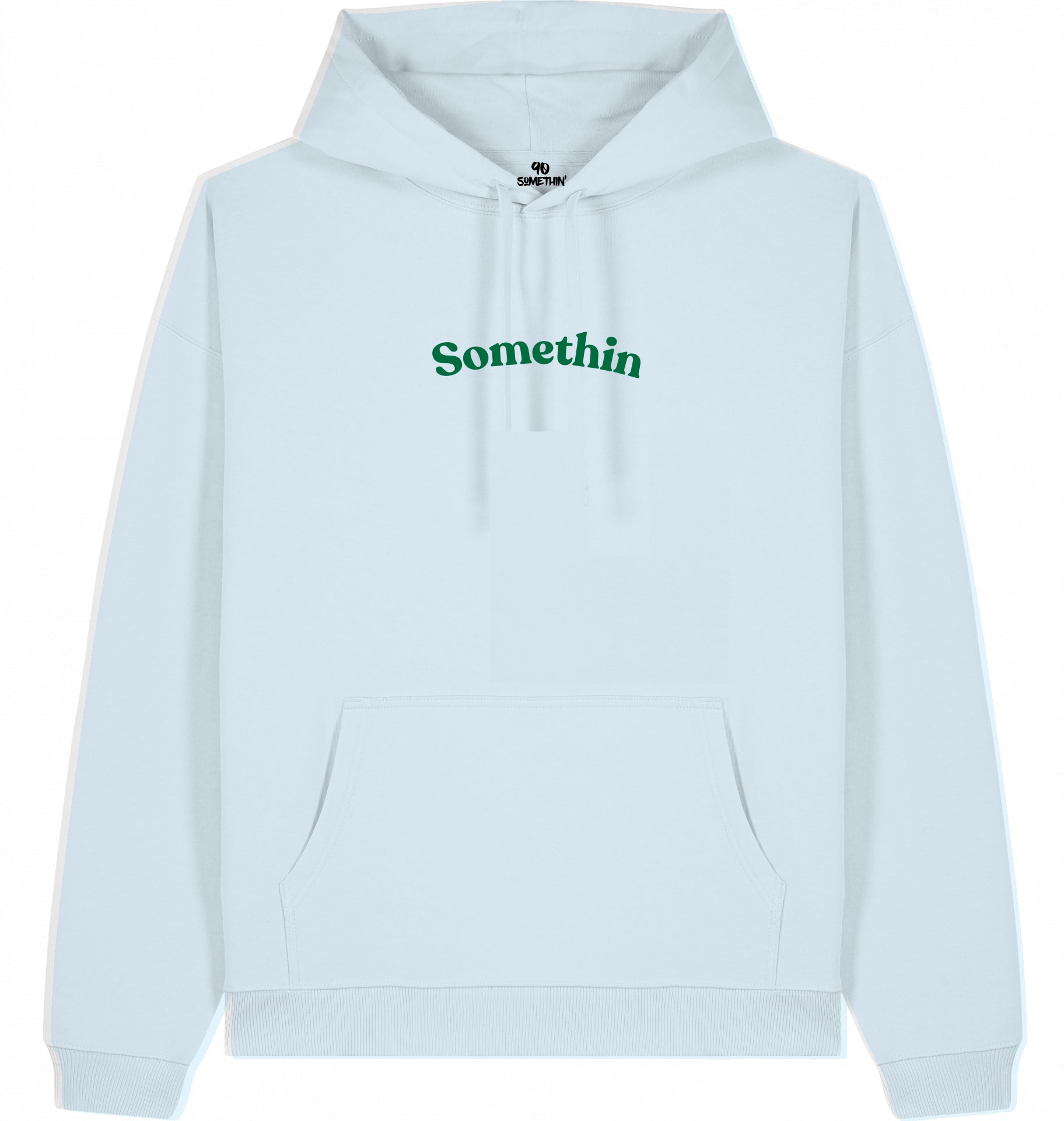  Streetwear Hip-Hop Hoodie 90s Future vibes ice Blue Front