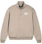 Streetwear Hip Hop half zib  90s Future Vibes Militry Sweater front