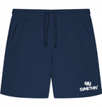 Streetwear Hip Hop Smoke & Shadow Jogging Shorts Navy blue front