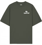 Streetwear Hip-Hop T-Shirt  All City 90 Khaki Front 