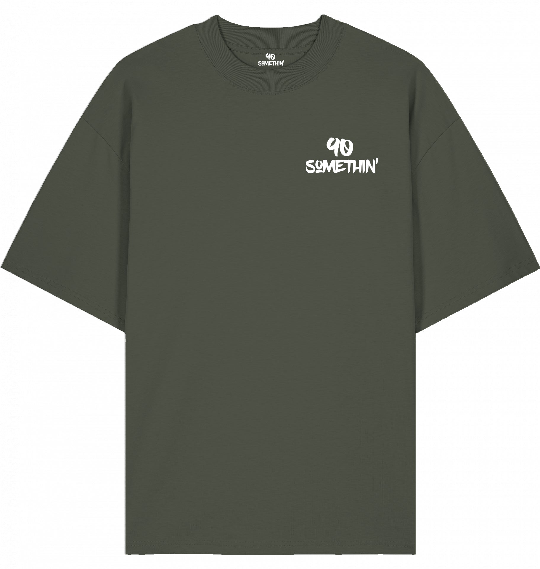Streetwear Hip-Hop T-Shirt  All City 90 Khaki Front 