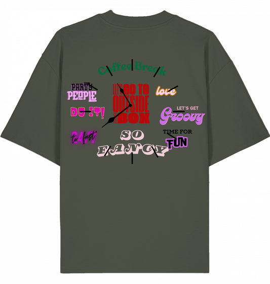90s Clock Magazin Oversized T-Shirt