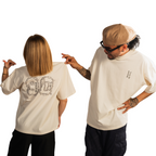 Streetwear Hip Hop T-Shirt Concrete 90 cream back