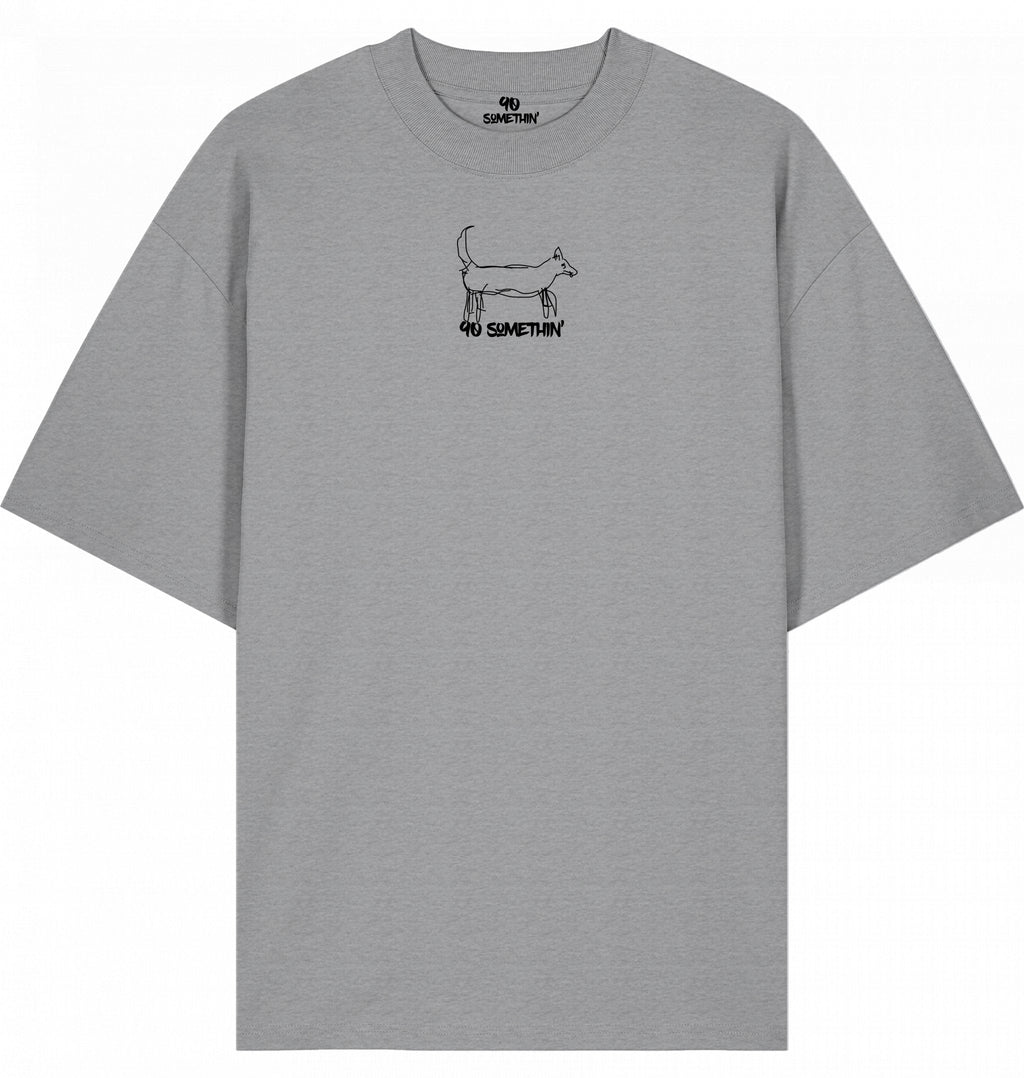 Hip-Hop T-Shirt 90 Somethin Elsa Grey Front