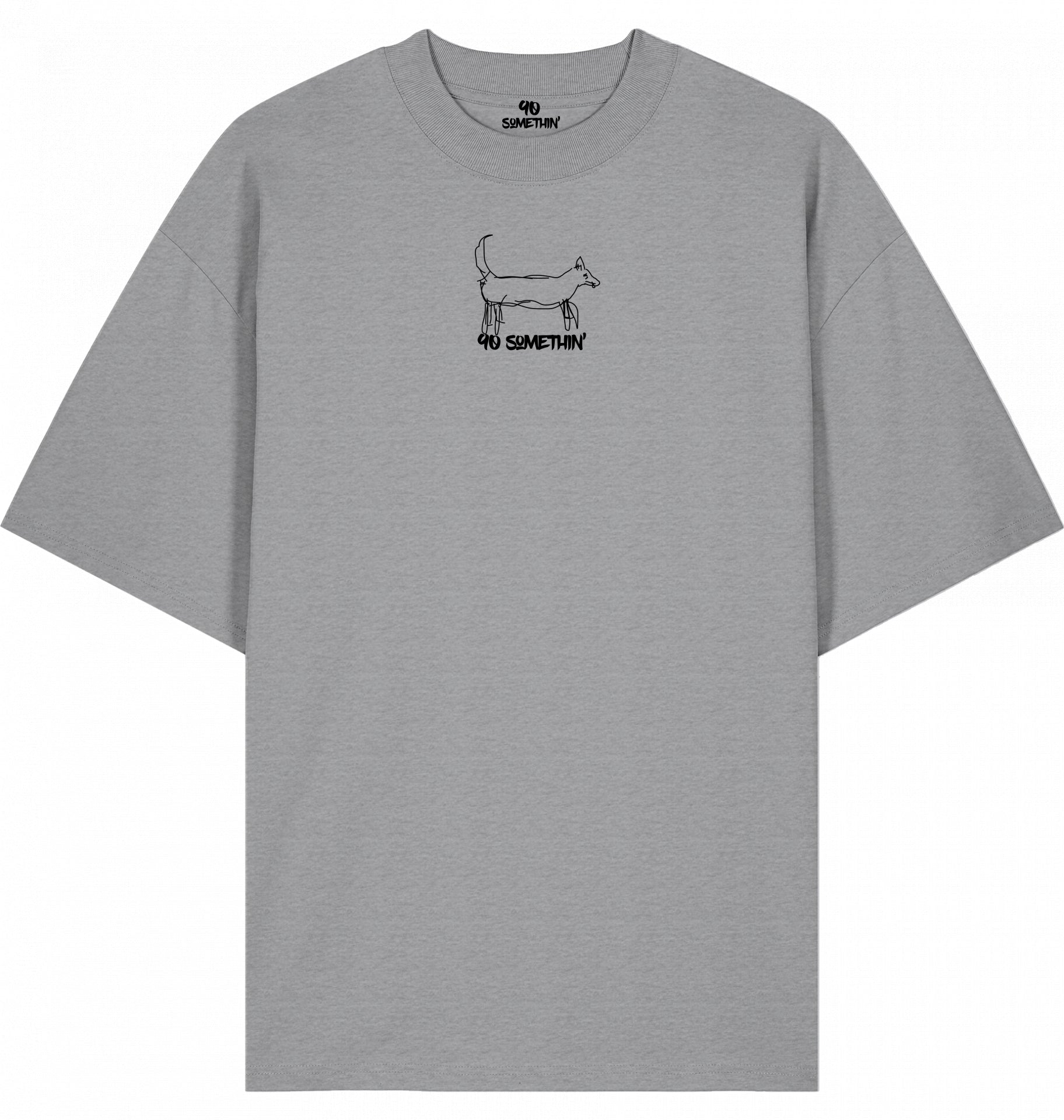 Hip-Hop T-Shirt 90 Somethin Elsa Grey Front