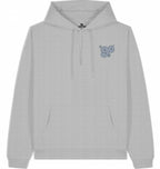 Streetwear Hip-Hop Hoodie Brickwall Hustle Grey , Front
