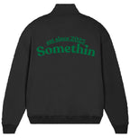  Streetwear Hip-Hop half zib Hoodie 90s Future vibes Black Back