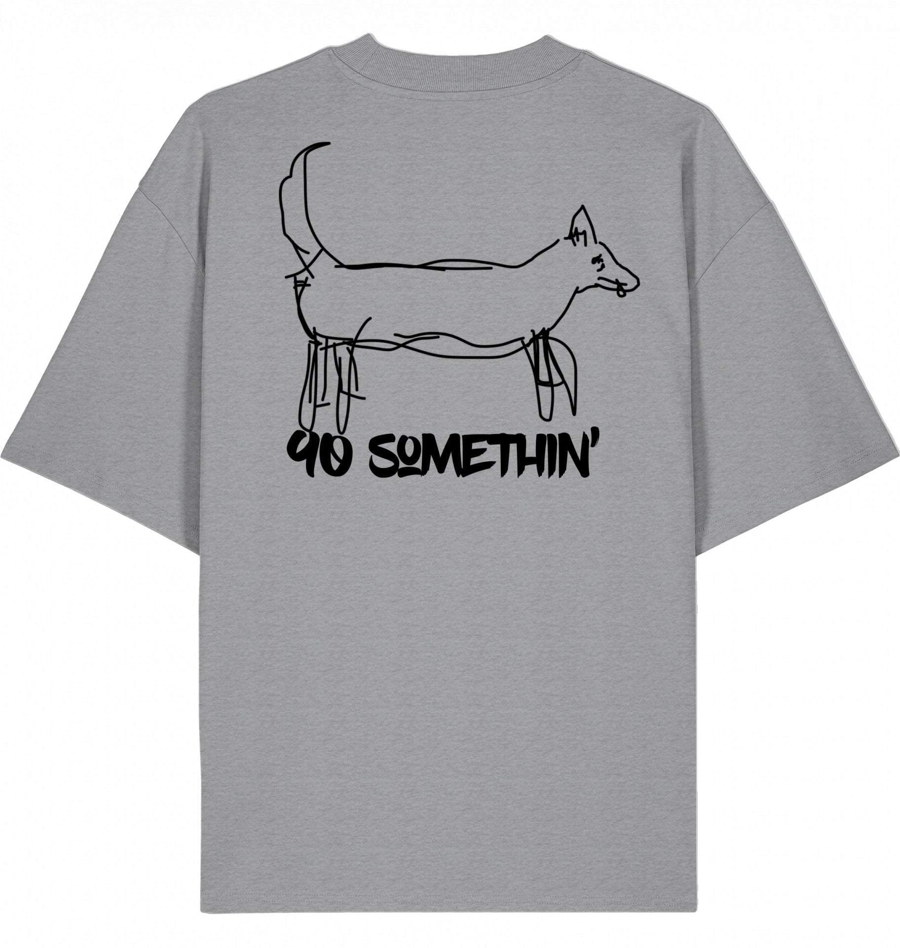 Hip-Hop T-Shirt 90 Somethin Elsa Grey Back