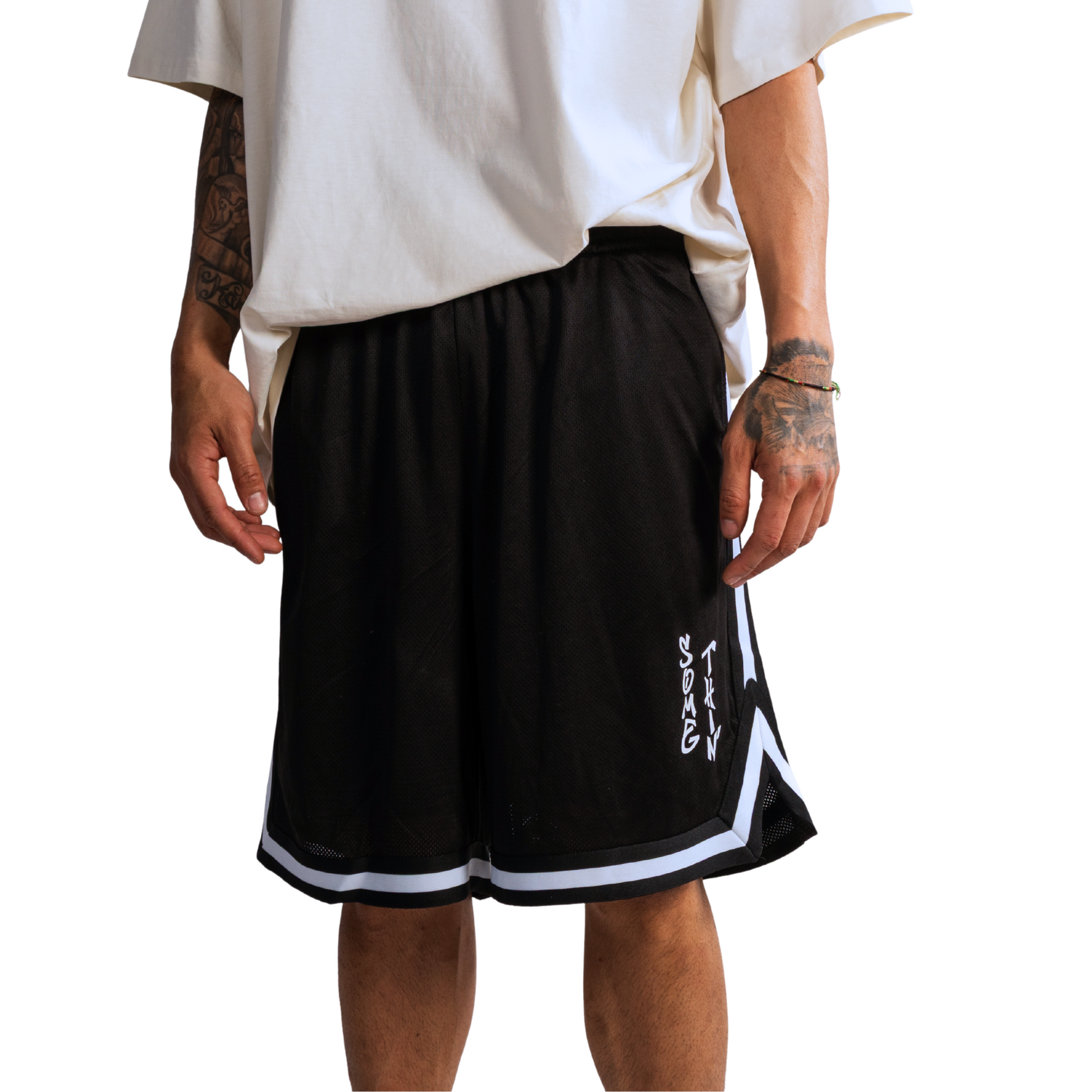 Steetwear Hip Hop Tag Court Basketball Shorts
