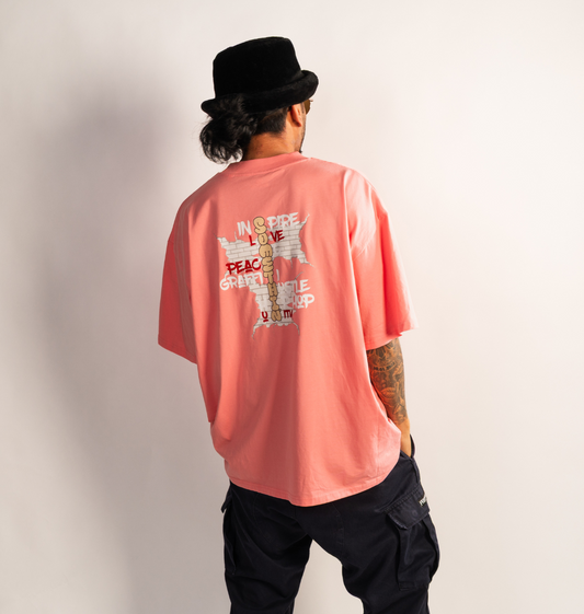 Brickwall Gold Oversized T-Shirt