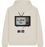 Streetwear Hip-Hop Hoodie Somethin` TV Cream Back