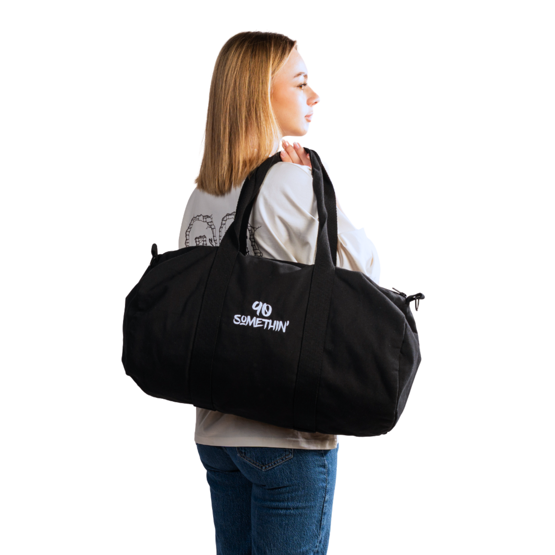 Steetwear Hip Hop 90 Somethin Sport Duffel Bag Back