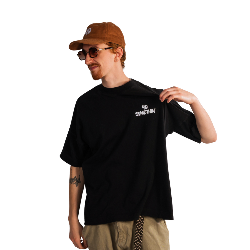 Streetwear Hip Hop T-Shirt All city Black front mann