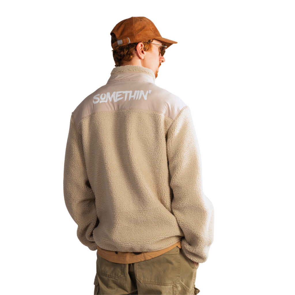 Streetwear Hip Hop Alpine Sherpa Teddy Jacke back besh