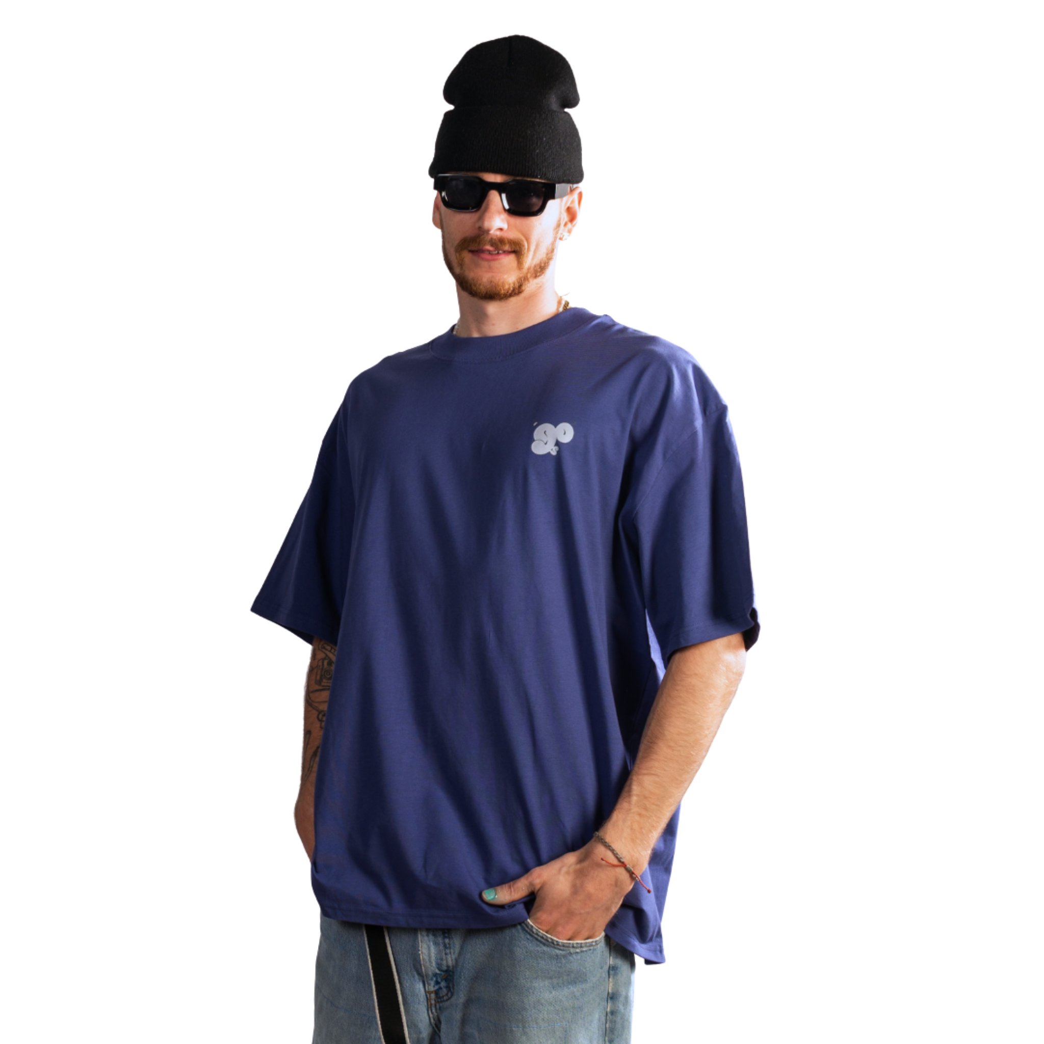 Streetwear Hip Hop Brickwall Hustle Oversized Graffiti Tee Front 
